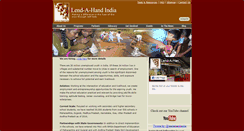 Desktop Screenshot of lend-a-hand-india.org