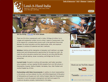 Tablet Screenshot of lend-a-hand-india.org